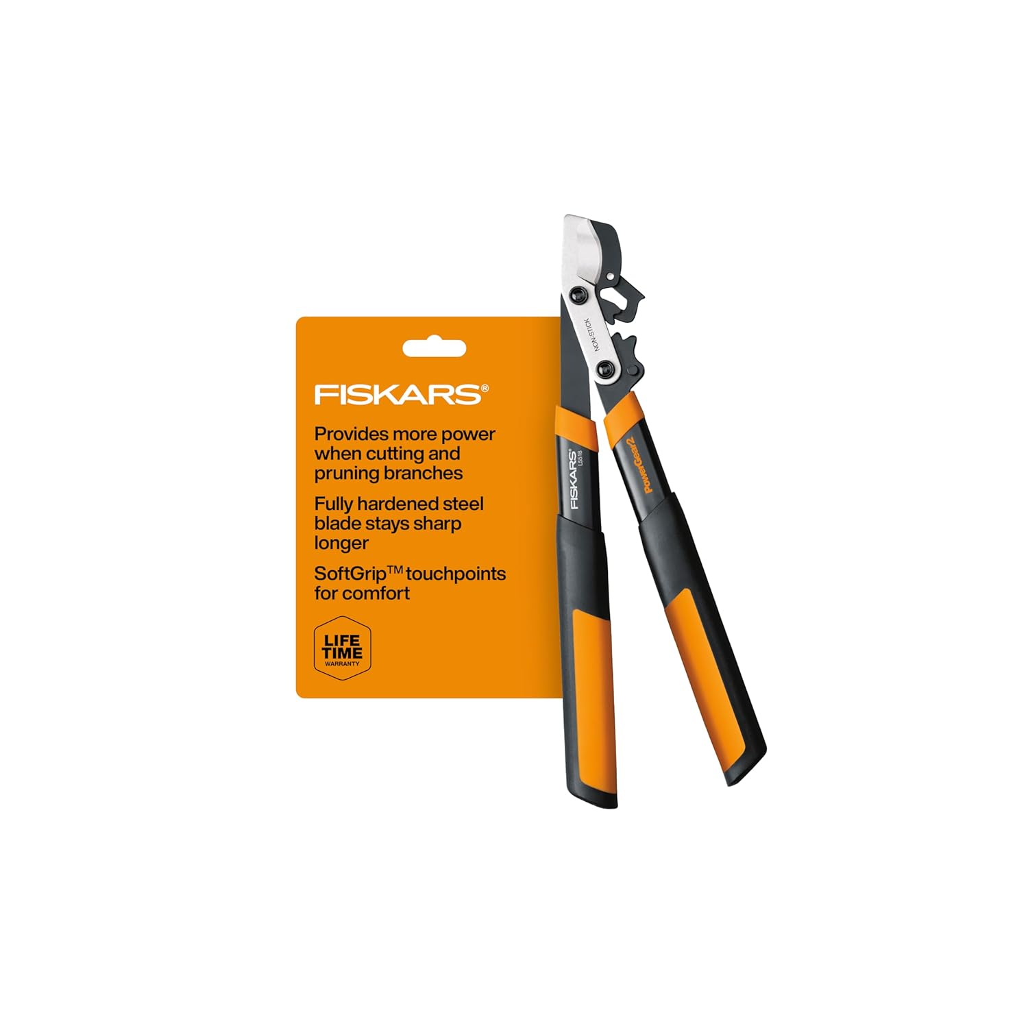 Fiskars 15-Inch PowerGear Loppers, Sharp Steel Blade Bush and Tree Trimmer, Cuts up to 1.25-Inch Diameter Branches, Rust Resistant and Lightweight Pruner, Yard Tools for Gardening - Hình 12