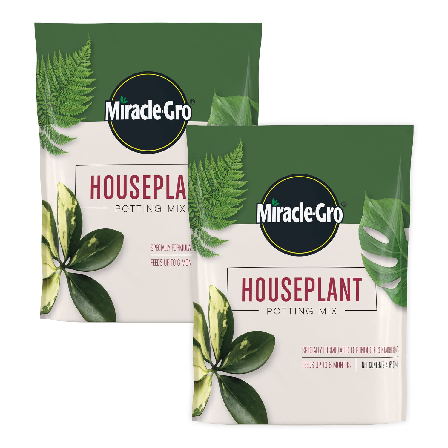 Miracle-Gro Indoor Potting Mix, Blended for a Variety of Houseplants, Feeds for up to 6 Months, 6 qt., 2-Pack - Hình 16