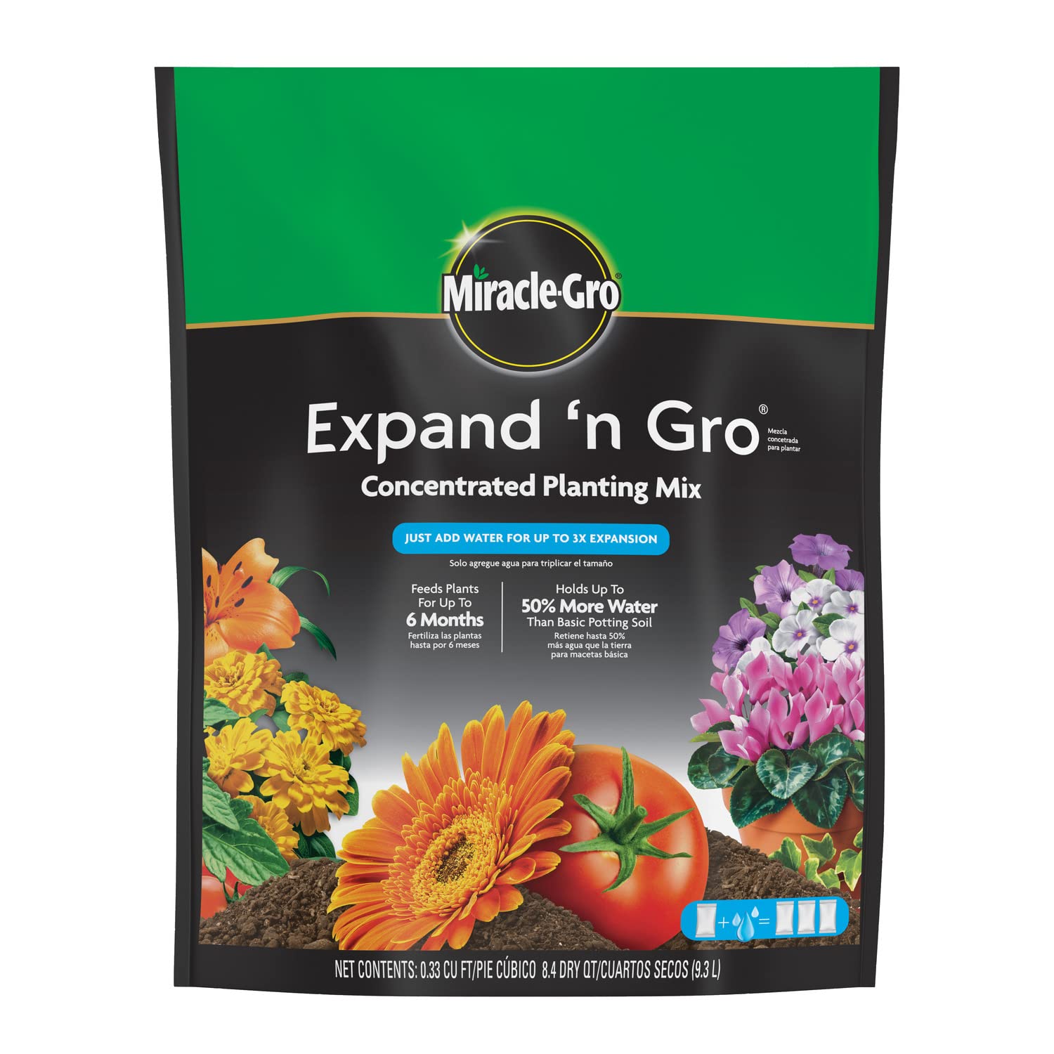 Miracle-Gro Organic Outdoor Potting Mix - Plant Soil for Outdoor Container Plants, Contains Quick-Release Natural Fertilizer, OMRI Listed, 16 qt. - Hình 16