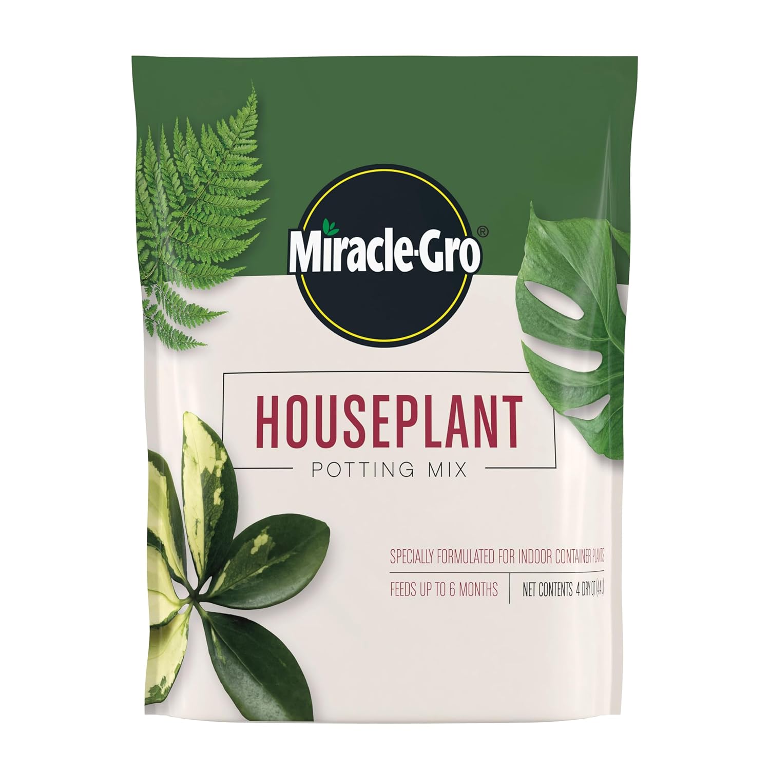 Miracle-Gro Indoor Potting Mix, Blended for a Variety of Houseplants, Feeds for up to 6 Months, 6 qt., 2-Pack - Hình 13