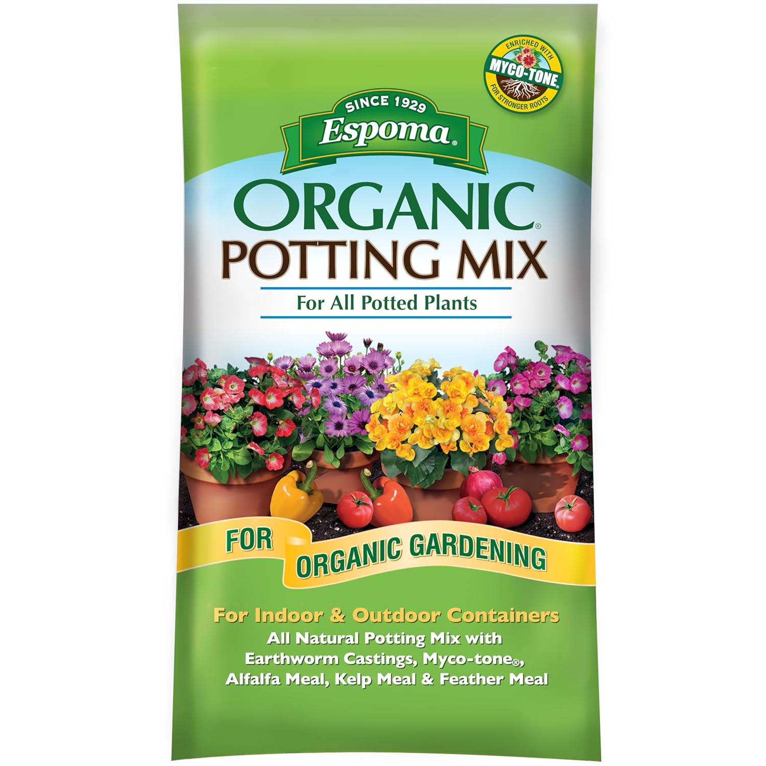 Espoma Organic Potting Soil Mix - All Natural Potting Mix For All Indoor & Outdoor Containers Including Herbs & Vegetables. For Organic Gardening, 1 Cubic Foot. bag. Pack of 1 - Hình 8