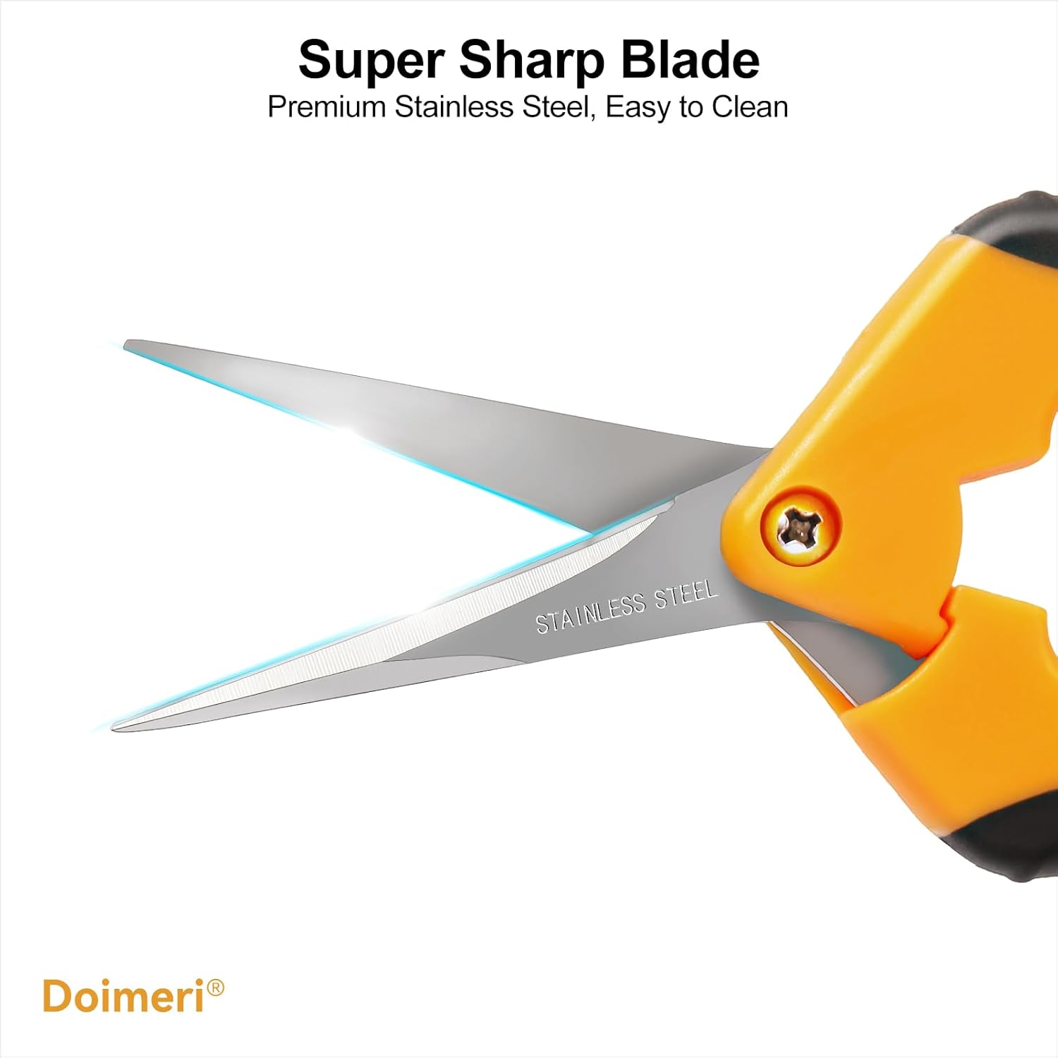 2 Pack Pruning Shears, 6.5” Gardening Scissors with Sharp Stainless Steel Blades and Comfort Grip, Perfect for Fine Pruning, Plants/Bonsai Clipping, Ideal Gift for Plant Lovers - Hình 4