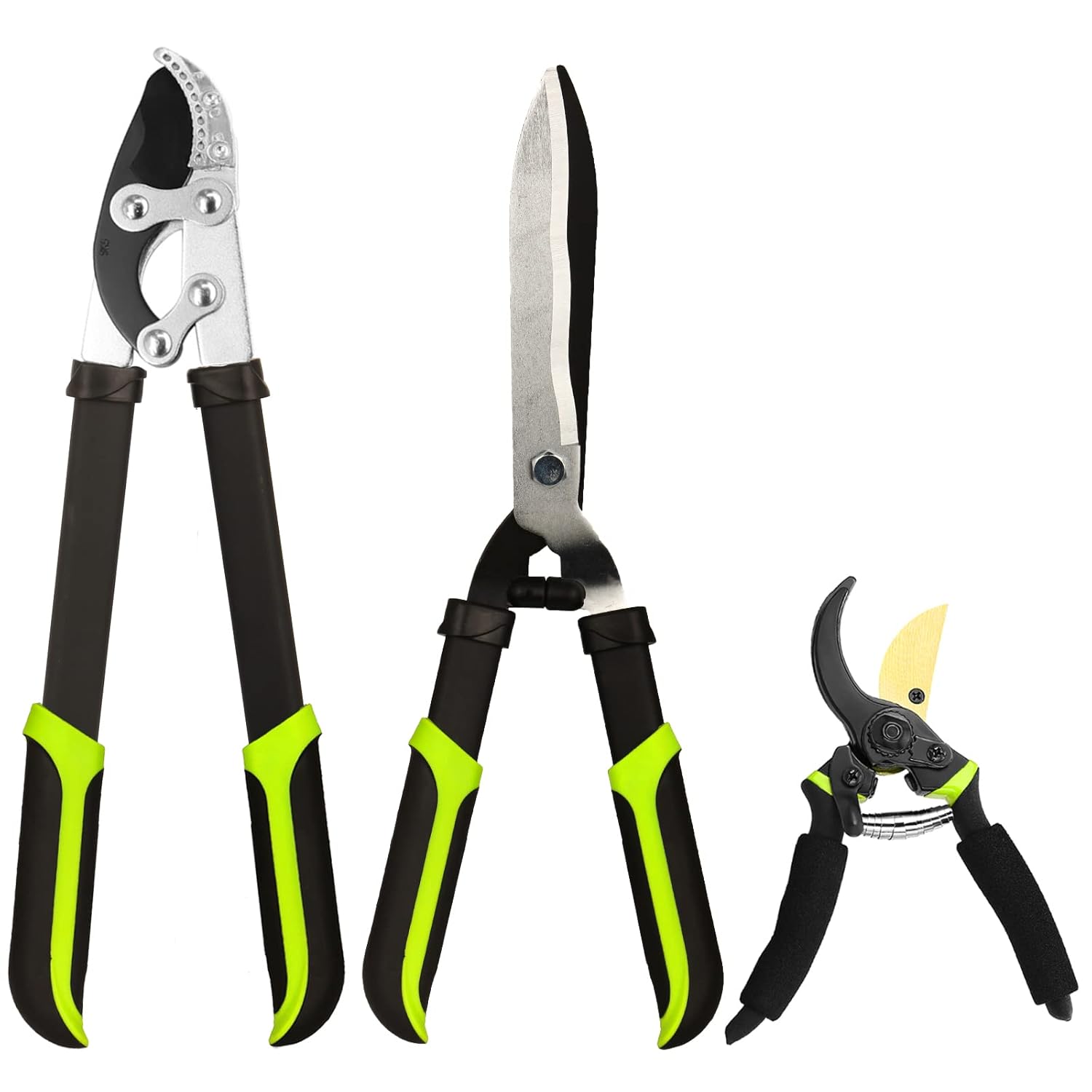 YRTSH Loppers Hedge Clippers & Pruners Combo Set 3-Piece Hedge Shears, Sharp Tree Trimmer Branch Cutter for Yard, Lawn & Garden, Professional Tree Clippers Yard Clippers for Indoor & Outdoor Gardening - Amazon.com : YRTSH Loppers Hedge Clippers & Pruner...