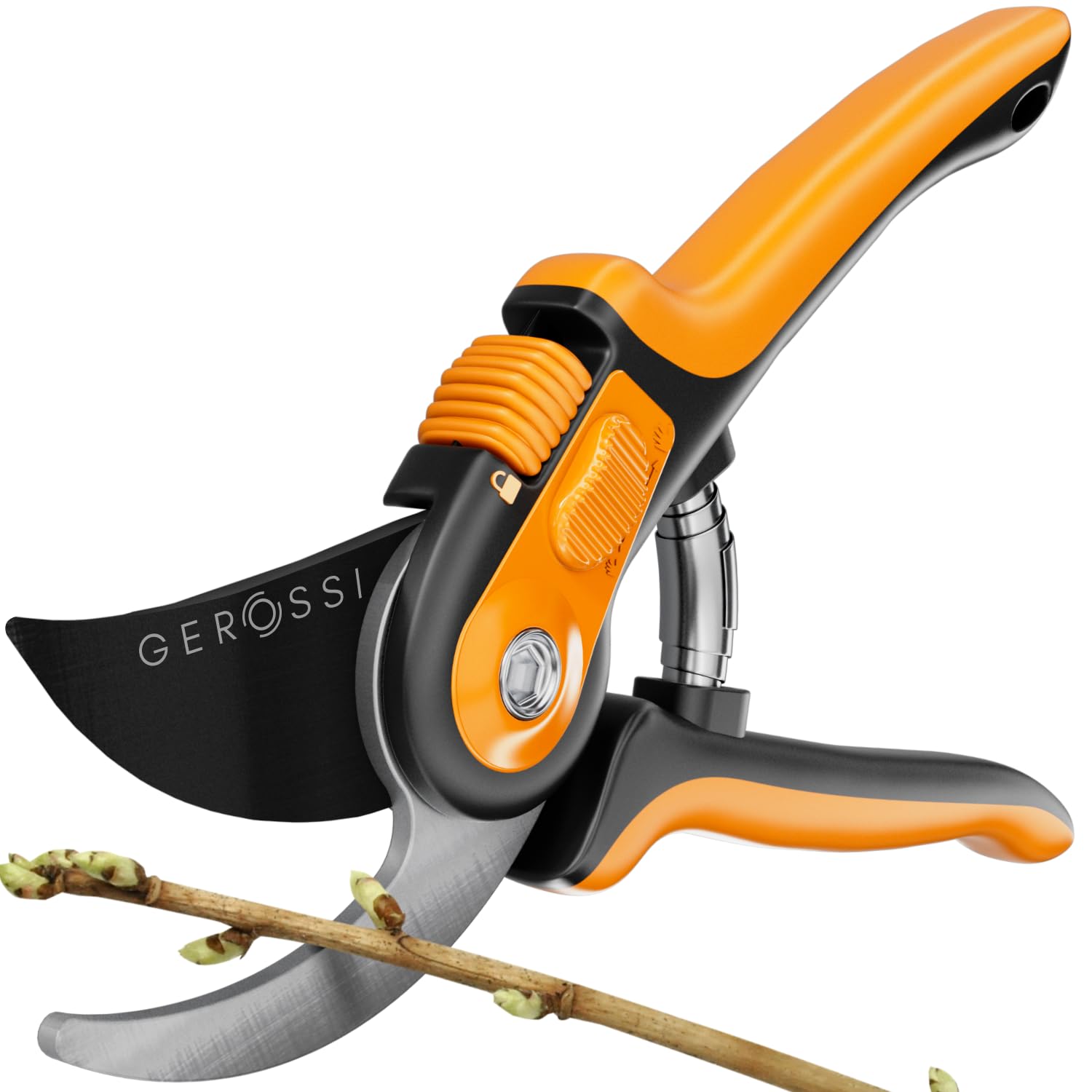 Bypass Pruning Shears with Ultra Sharp Blades - Premium Pruners w/Adjustable Feature for Any Hand Size - Ergonomic & Sturdy Scissors For Gardening - Perfectly Cutting Through Anything in Your Yard - Hình 2