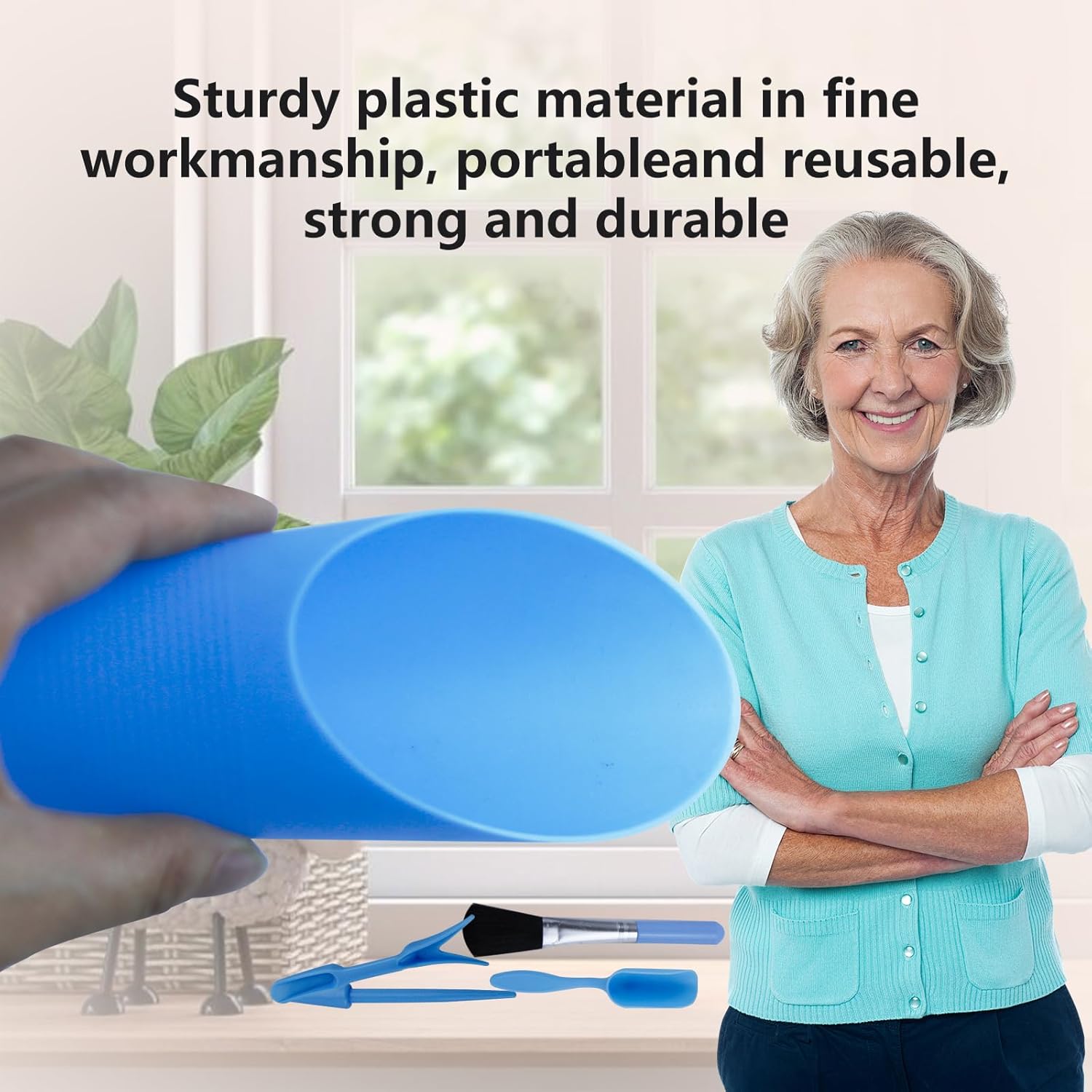 5 Pcs Mini Garden Tool Set Hand Tools Succulent Tools Transplanting Tools Set Succulent Care Plastic Kit Bonsai Potting Soil Indoor for Succulent Miniature Plant Gardening for Flower Planting - Hình 6