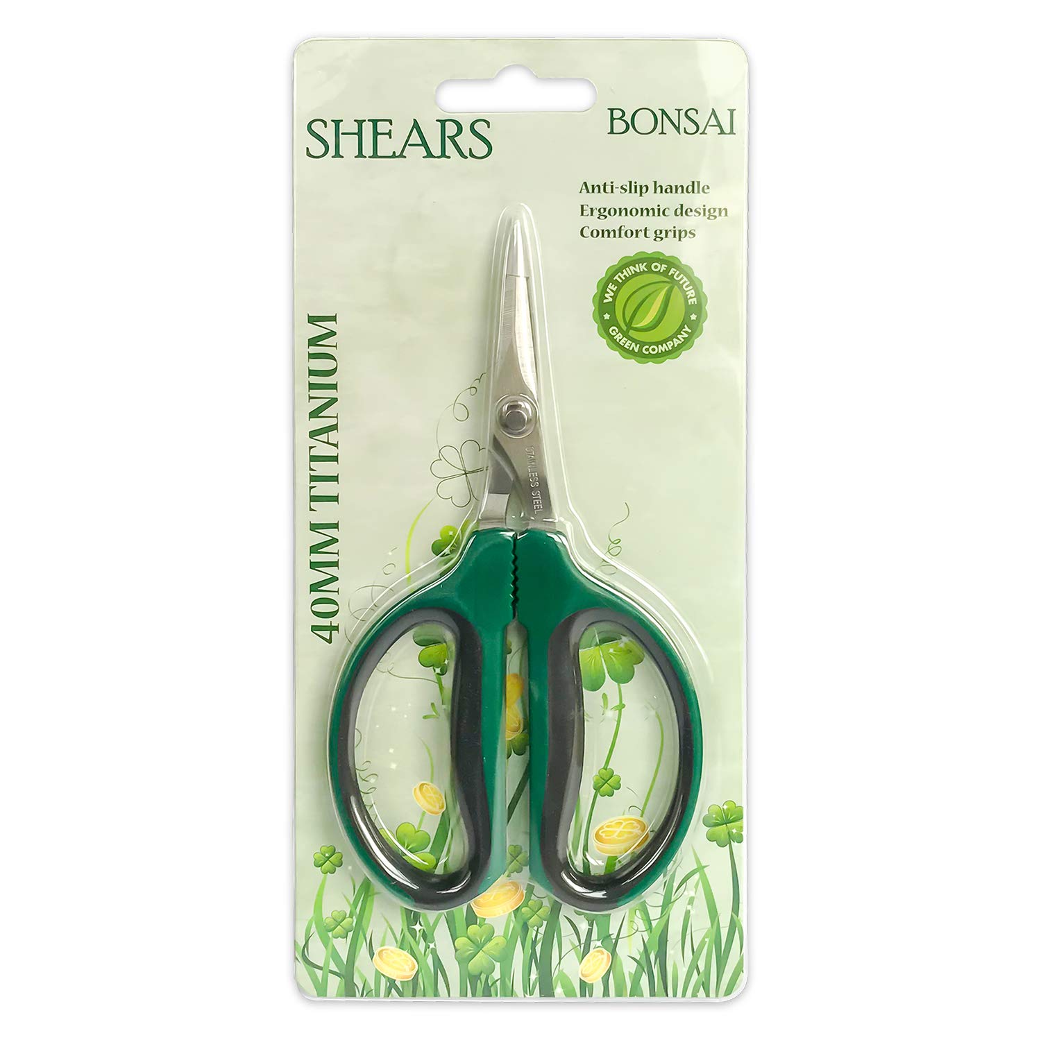 6-Inch Stainless Steel Garden Bonsai Pruning Shears with 40mm Straight Blade Pruners, Anti-Slip Softgrip Micro-Tip Snip - Hình 2