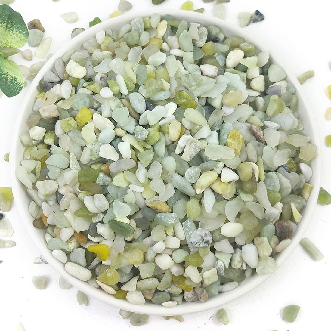 YISZM 2LB Succulent and Cactus Pebbles, 1/5 Inch Jade Natural Decorative Polished Stones, River Rocks for for Indoor Plants, Vases, Planters and Outdoor Gardening - Amazon.com: YISZM 2LB Succulent and Cactus Pebbles...