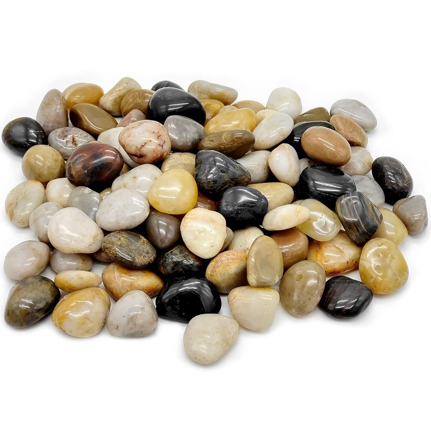 1lb Polished Pebbles for Plants,Gardens, Décor, Landscaping, Succulent, Terrarium, Decorative Rocks-Natural Stone Pebbles,Smooth Mixed Color Pebbles Gravel,Outdoor Decorative Stones - Amazon.com: 1lb Polished Pebbles for Plants,Garden...