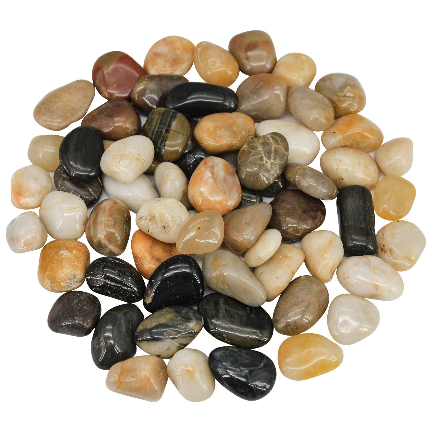 Virekm River Rocks, Decorative Ornamental Pebbles,Garden Landscaping Stones,Gravel Filler for Home Decoration Flower Bed Fish Tank Plants Vases Succulents - Amazon.com: Virekm River Rocks, Decorative Ornamen...