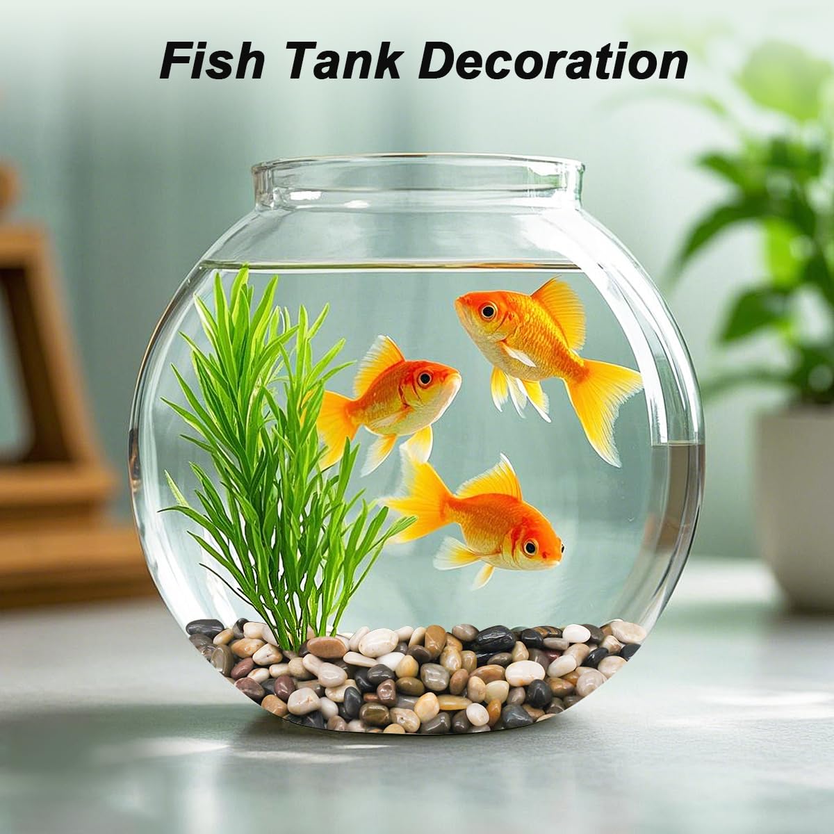 Virekm River Rocks, Decorative Ornamental Pebbles,Garden Landscaping Stones,Gravel Filler for Home Decoration Flower Bed Fish Tank Plants Vases Succulents - Hình 5