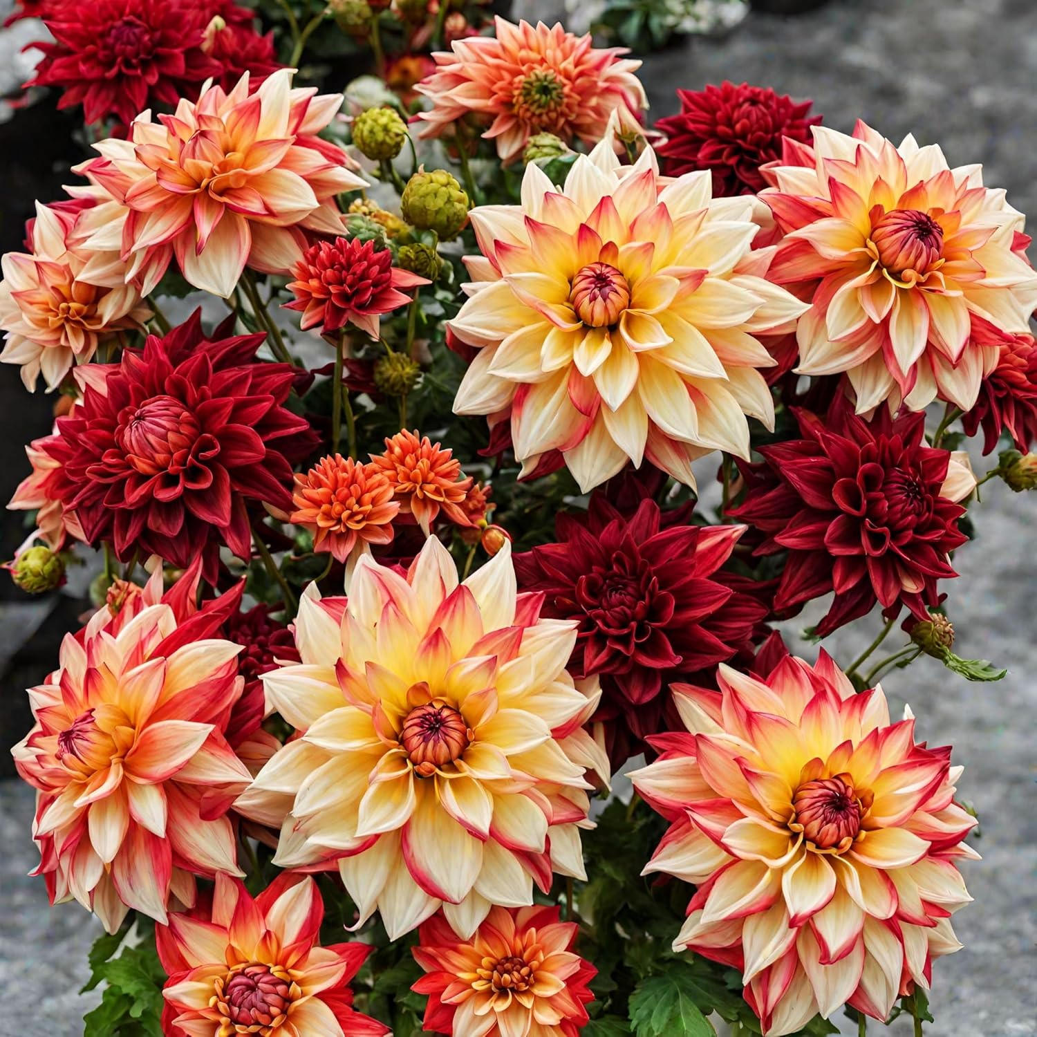 100+ Rare Mix Color Dahlia Pompon Flower Seeds Heirloom Variabilis Beautiful Annual for Planting Outdoor Gardens Yards - Hình 4