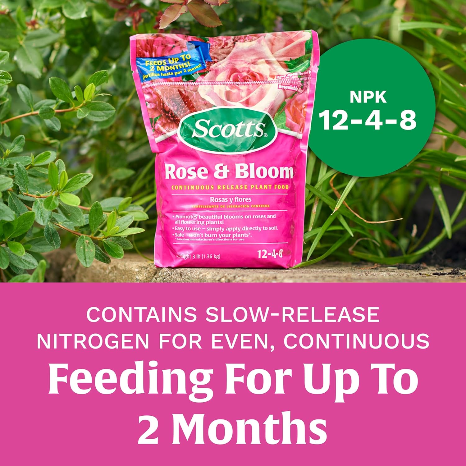 Scotts Rose & Bloom Continuous Release Plant Food, 3 lb - Hình 5