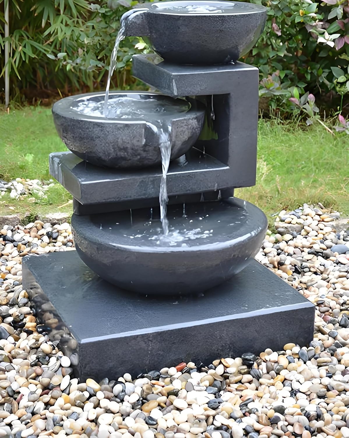 FANTIAN 2 lbs Pebbles for Plants, 1-2 inch Polished River Rocks for Plants Indoor Aquarium Terrarium, Stones for Planters Vase Landscaping and Outdoor Yard Decorative Stones - Hình 6