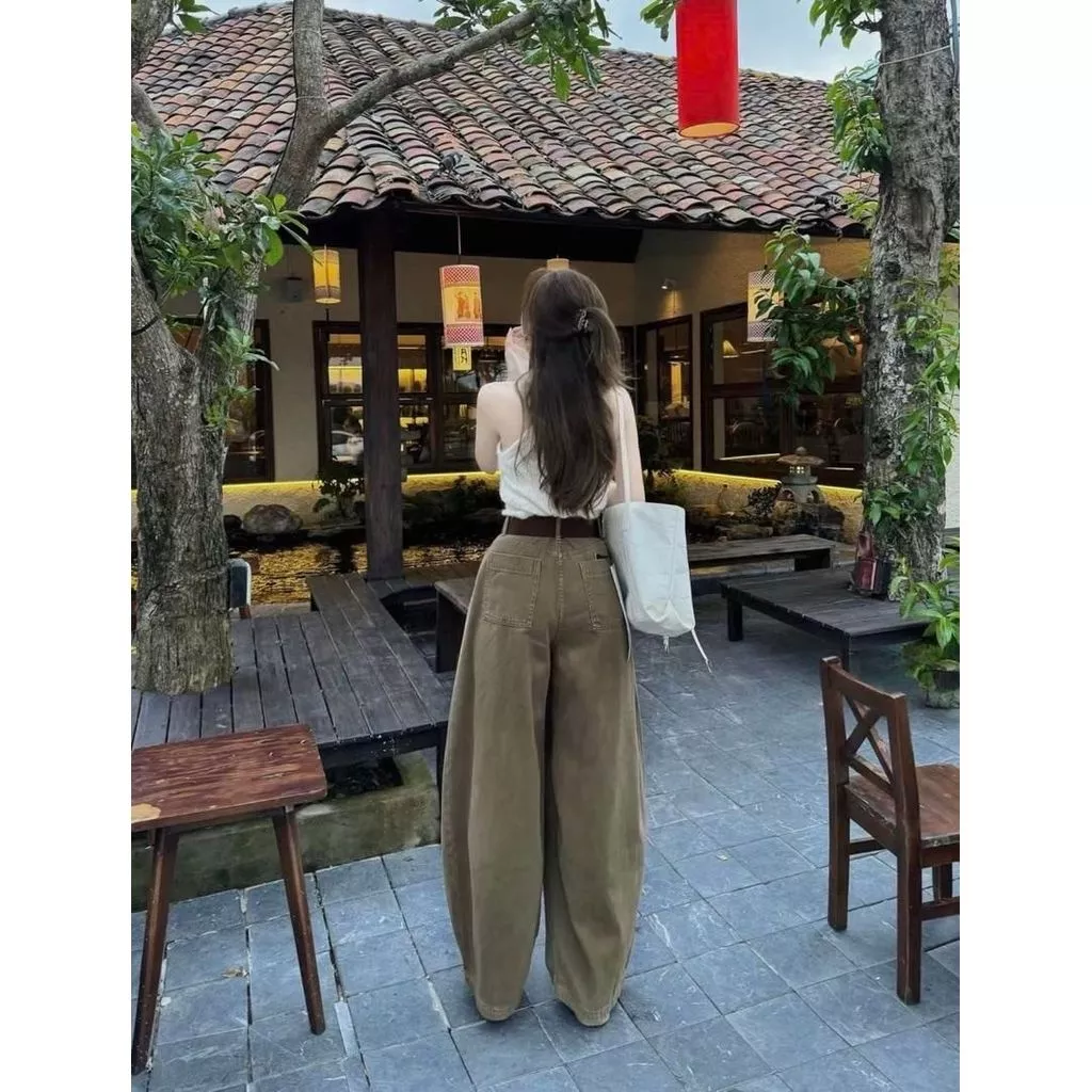 Quần NỮ ỐNG Suông Form Dáng Thụng Chất KaKi jean mềm - Hình 2