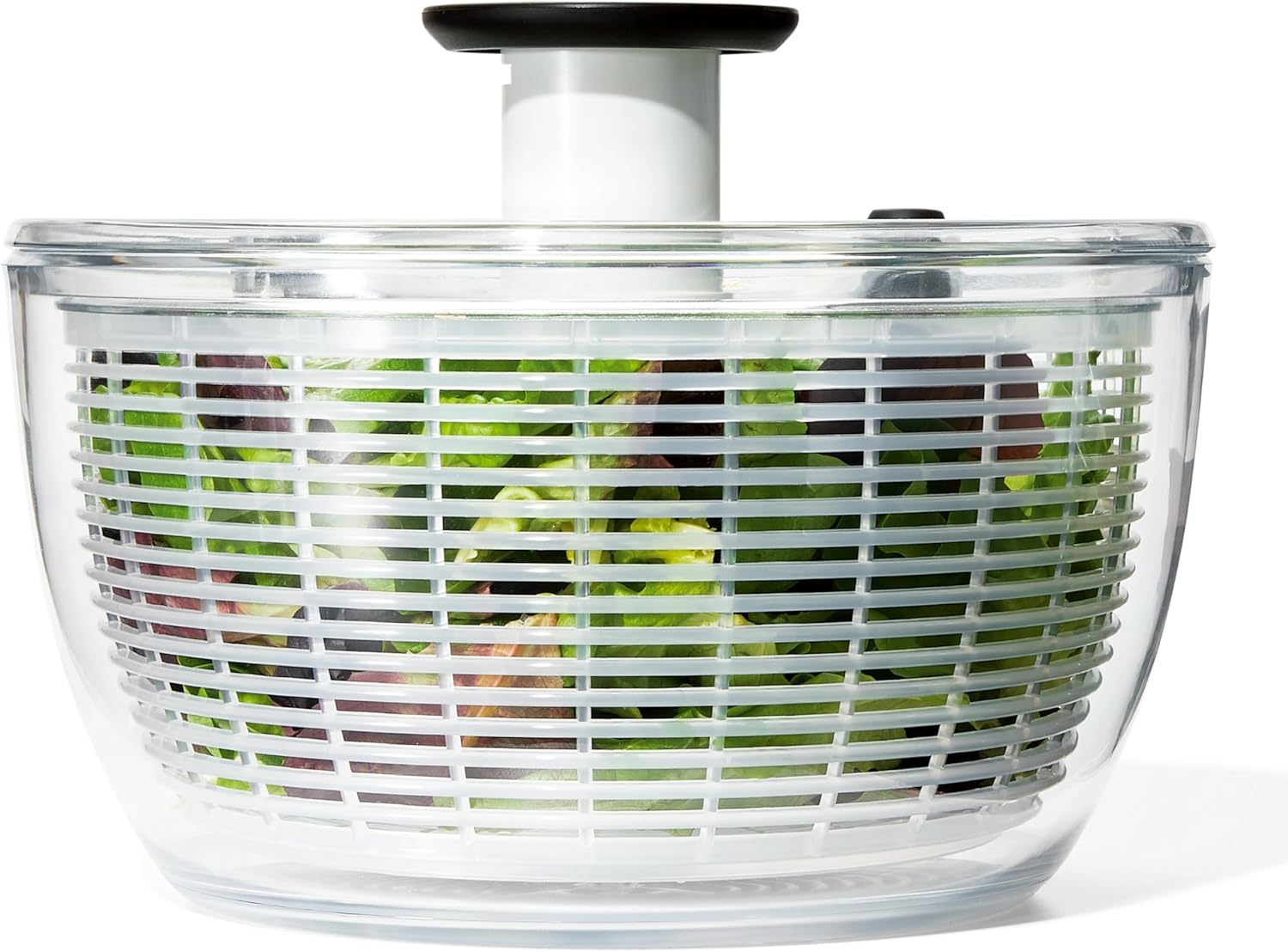 OXO Good Grips Salad Spinner | Lettuce Spinner | Fruit Washer | Fruit Washing Bowl with Strainer | Vegetable Cleaner | Salad Cleaner | Lettuce Washer - One-Touch OXO Salad Spinner: Did you know that OXO...